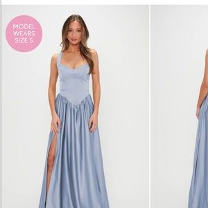 Show Me Your MuMu Light Blue Maxi Dress
